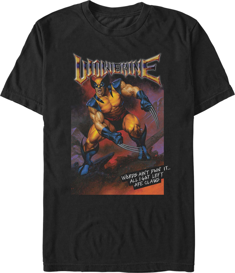 Wolverine All I Got Left Are Claws Marvel Comics T-Shirt