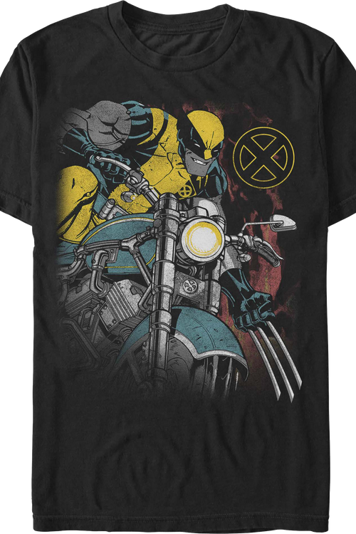 Wolverine Motorcycle Marvel Comics T-Shirt