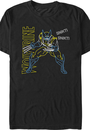 Wolverine Snikt Snikt Marvel Comics T-Shirt