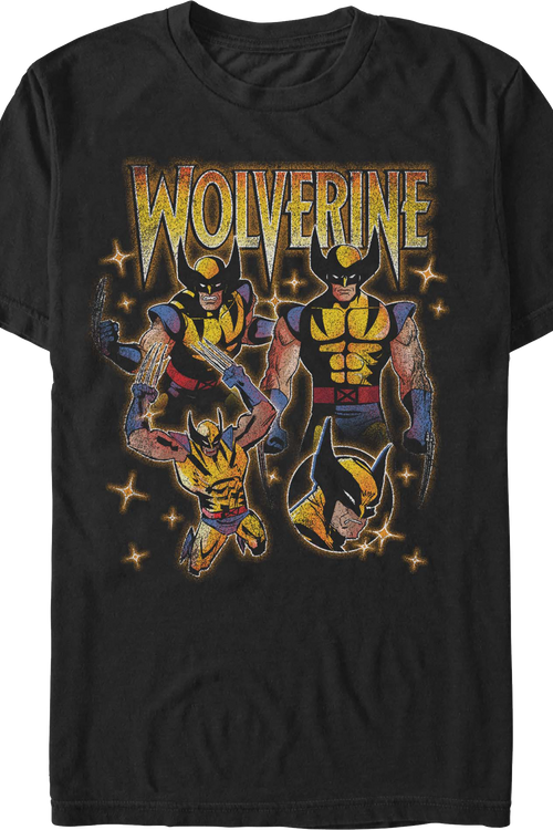 Wolverine Starry Collage Marvel Comics T-Shirt