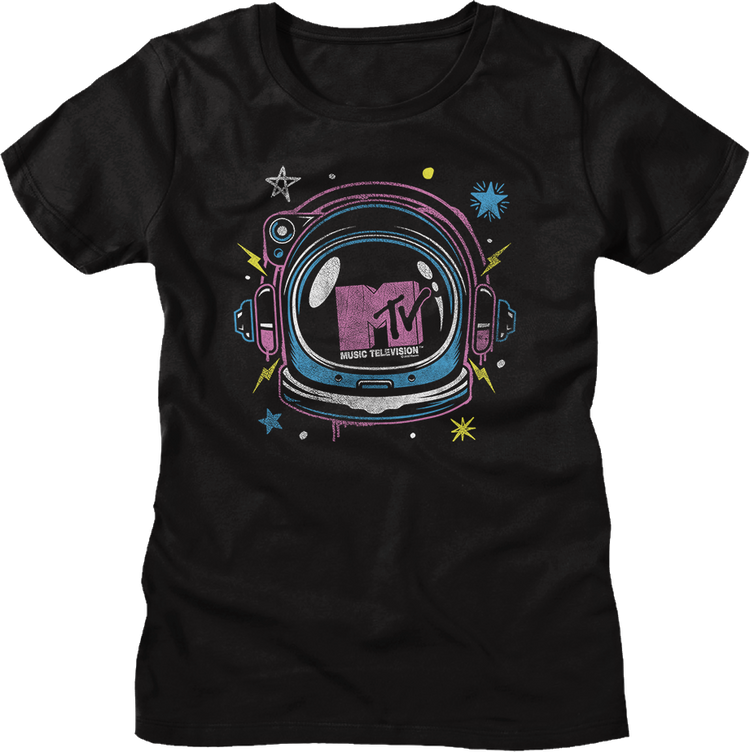Womens Astronaut Helmet MTV Shirt