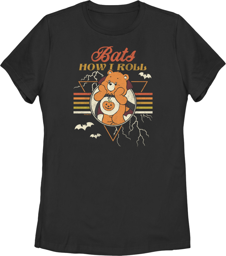 Womens Bats How I Roll Care Bears Shirt