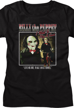 Womens Billy the Puppet Saw Shirt
