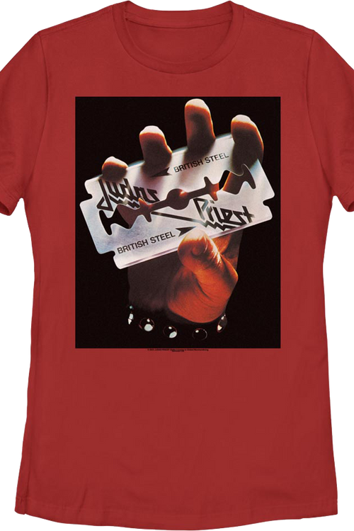 Womens British Steel Judas Priest Shirt
