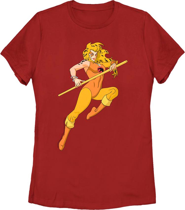 Womens Cheetara Action Pose Shirt