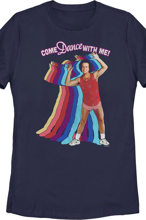 Womens Come Dance With Me Richard Simmons Shirt