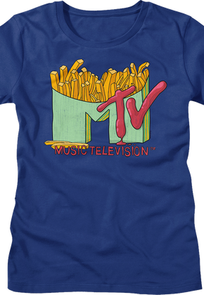 Womens French Fries Logo MTV Shirt