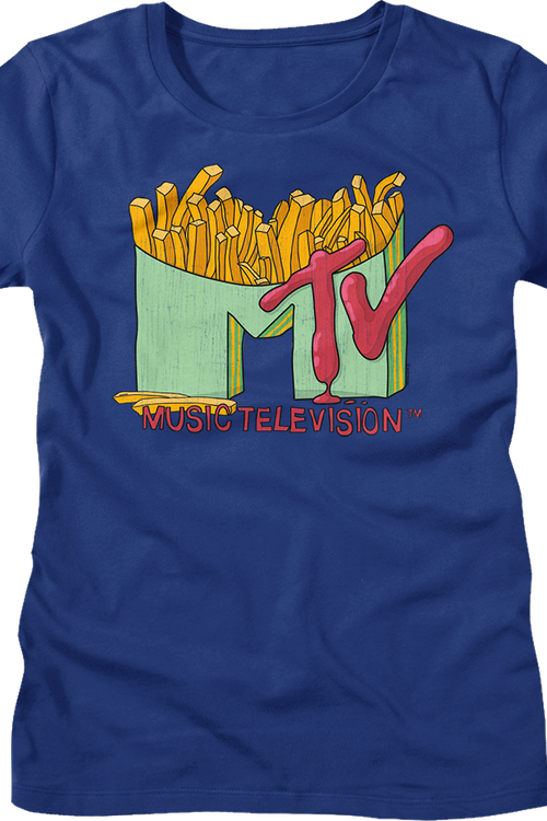 Womens French Fries Logo MTV Shirt
