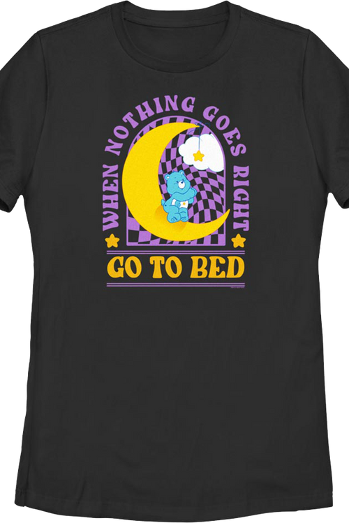 Womens Go To Bed Care Bears Shirt