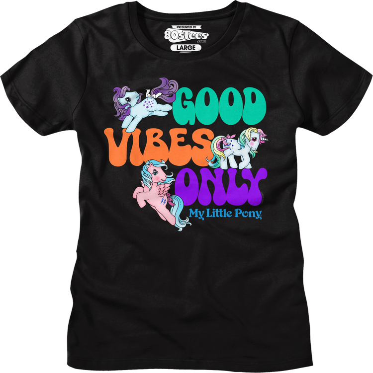 Womens Good Vibes Only My Little Pony Shirt
