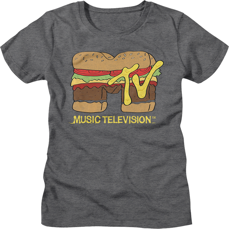 Womens Hamburger Logo MTV Shirt