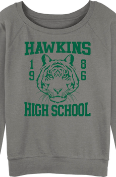 Womens Hawkins High School Tigers 1986 Stranger Things Sweatshirt