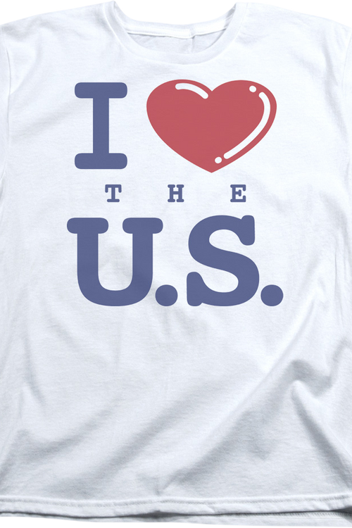 Womens I Love The U.S. Shirt