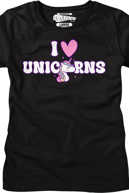 Womens I Love Unicorns Shirt