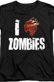 Womens I Love Zombies Shirt