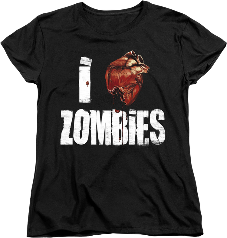Womens I Love Zombies Shirt