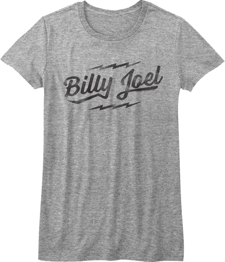 Womens Lightning Bolt Logo Billy Joel Shirt