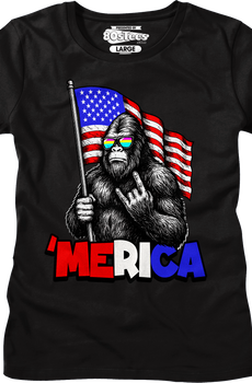 Womens 'Merica Bigfoot Shirt