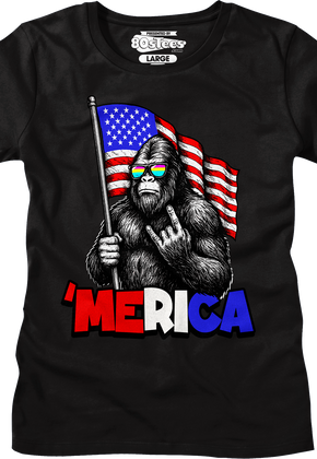 Womens 'Merica Bigfoot Shirt
