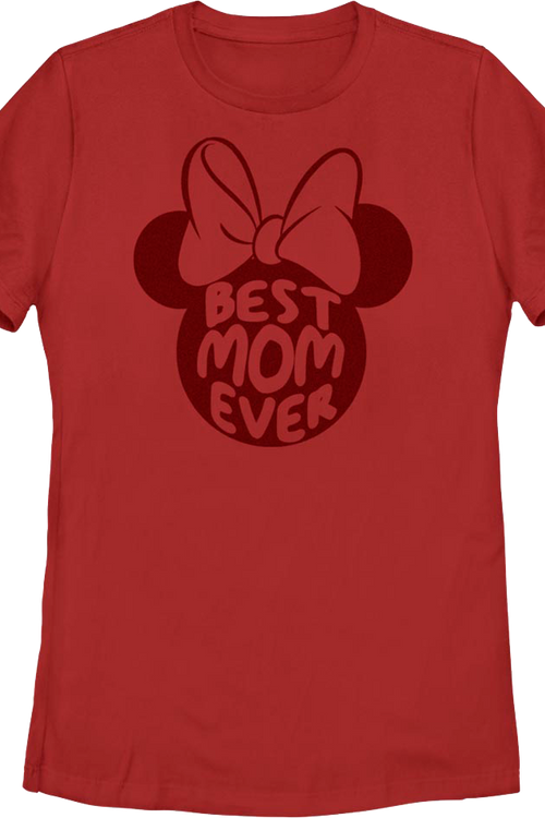 Womens Minnie Mouse Best Mom Ever Disney Shirt