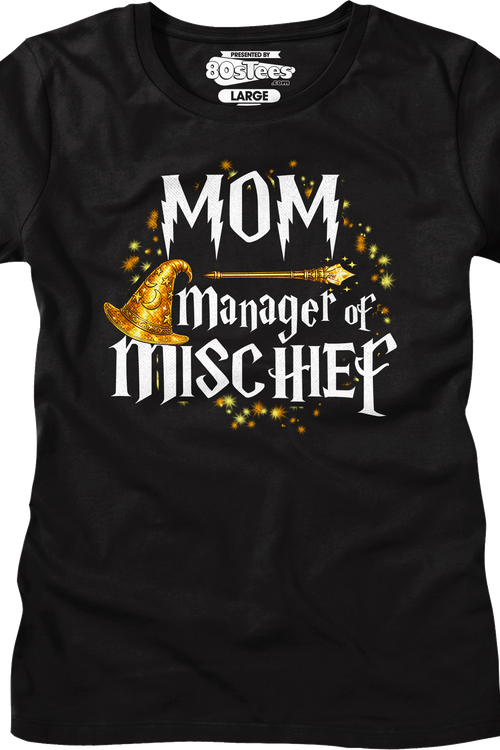 Womens Mom Manager of Mischief Shirt
