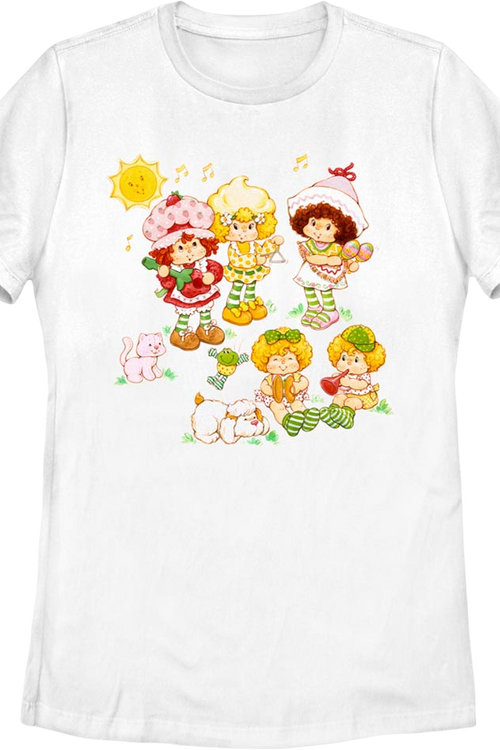 Womens Musical Friends Strawberry Shortcake Shirt