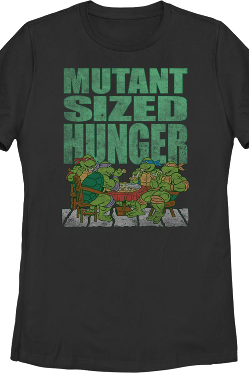 Womens Mutant Sized Hunger Teenage Mutant Ninja Turtles Shirt