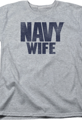 Womens Navy Wife Shirt