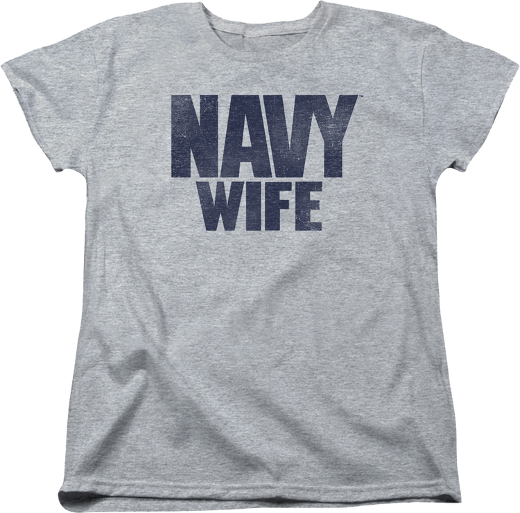 Womens Navy Wife Shirt