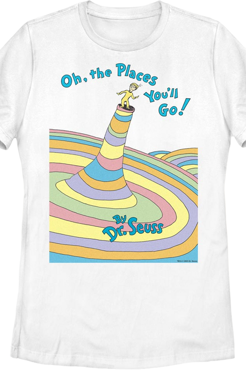 Womens Oh, The Places You'll Go Cover Dr. Seuss Shirt