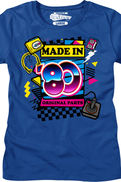 Womens Original Parts Made In '80 Shirt