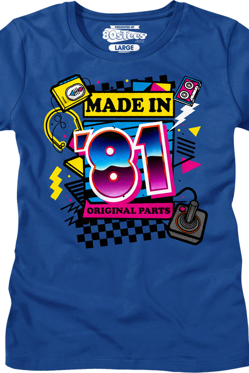 Womens Original Parts Made In '81 Shirt