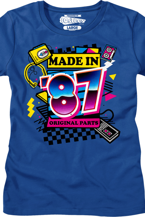 Womens Original Parts Made In '87 Shirt
