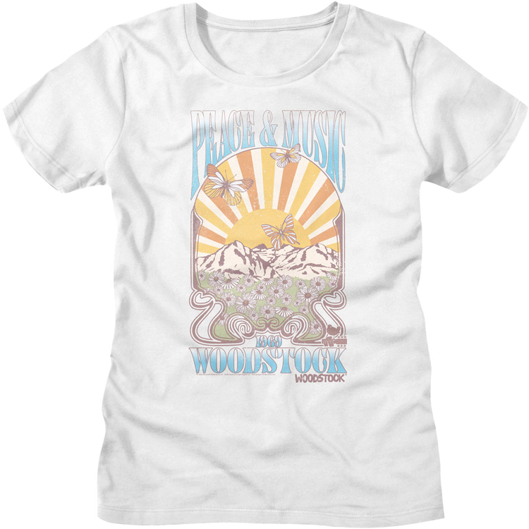 Womens Peace & Music Woodstock Shirt