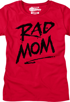 Womens Red Rad Mom Shirt