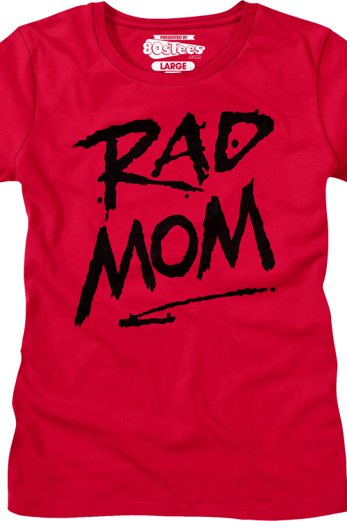 Womens Red Rad Mom Shirt