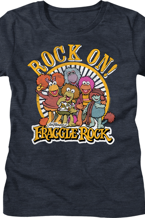 Womens Distressed Rock On Fraggle Rock Shirt