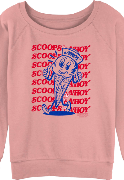 Womens Scoops Ahoy Stranger Things Sweatshirt