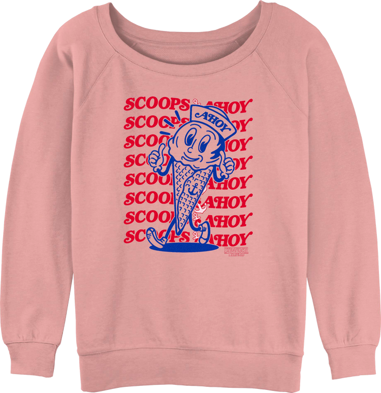 Womens Scoops Ahoy Stranger Things Sweatshirt