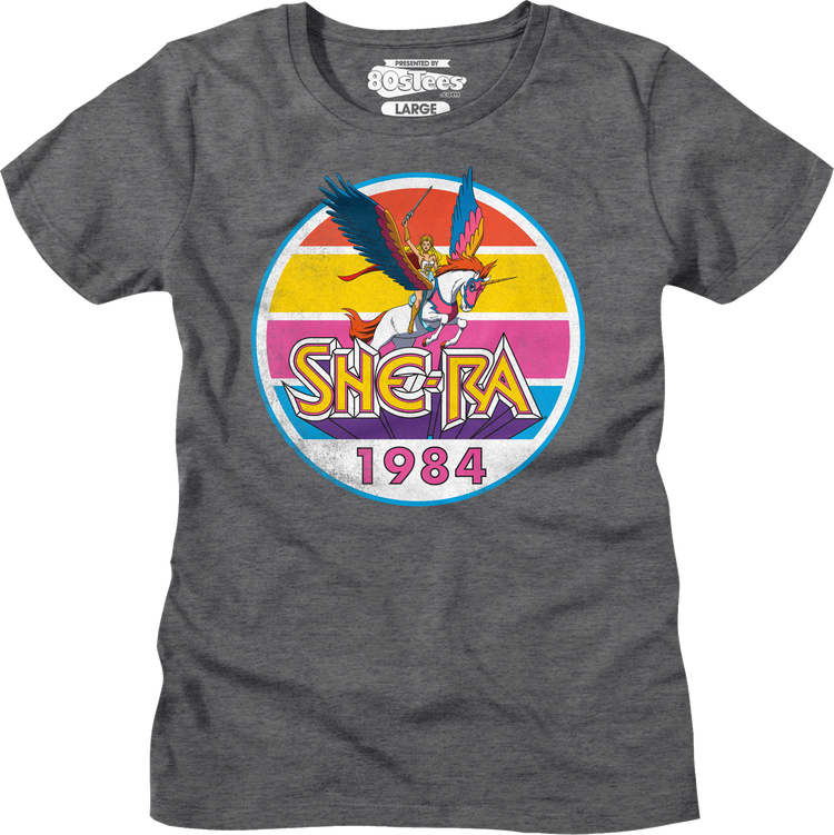 Womens She-Ra Vintage 1984 Stripes Masters of the Universe Shirt
