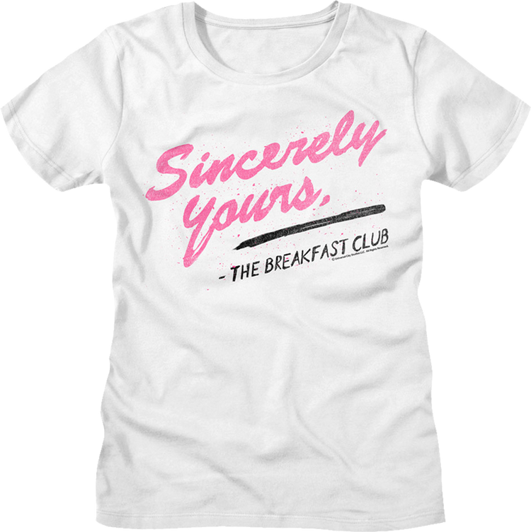 Womens Sincerely Yours Breakfast Club Shirt