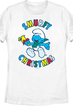 Womens Smurfy Christmas Smurfs Shirt