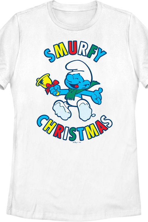 Womens Smurfy Christmas Smurfs Shirt