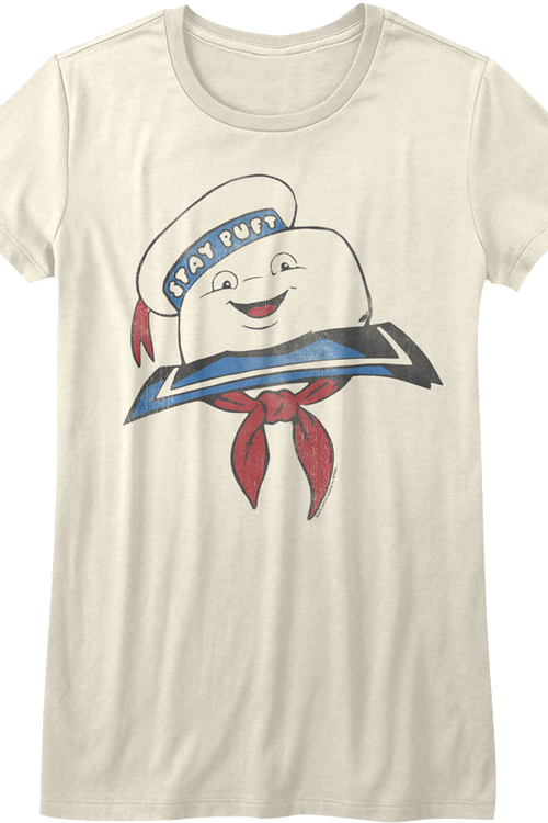 Womens Stay Puft Marshmallow Man Real Ghostbusters Shirt
