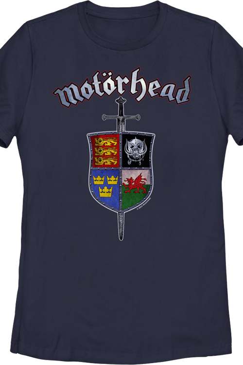 Womens Sword & Shield Crest Motorhead Shirt