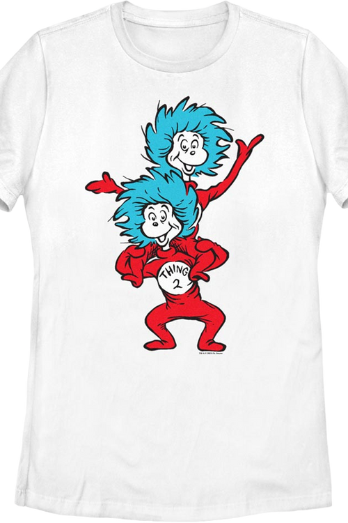 Womens Thing One & Thing Two Dr. Seuss Shirt