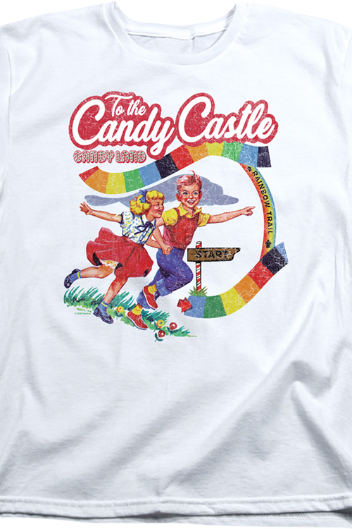 Womens To The Candy Castle Candy Land Shirt