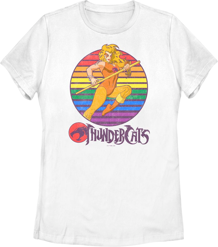 Womens Vintage Cheetara Action Pose ThunderCats Shirt