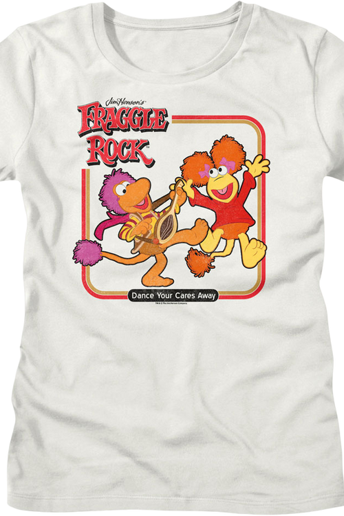 Womens Vintage Dance Your Cares Away Fraggle Rock Shirt