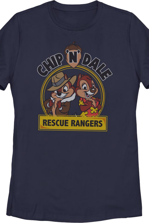 Womens Vintage Logo Chip 'n Dale Rescue Rangers Shirt